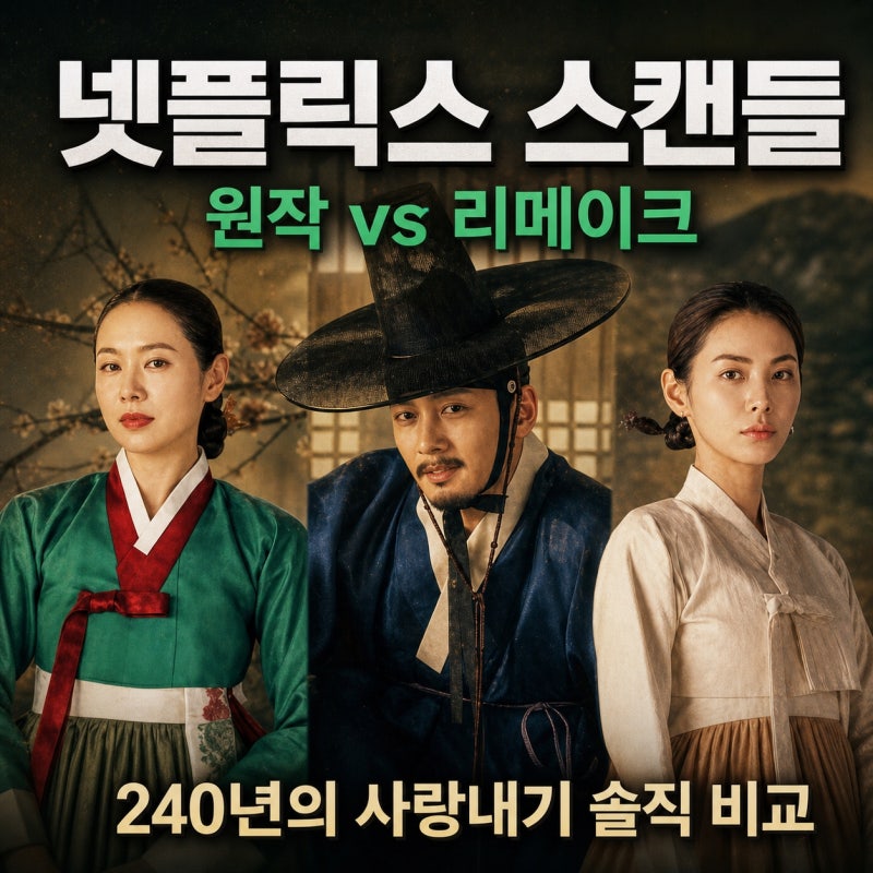 넷플릭스 스캔들 원작이 나을까 리메이크가 나을까 솔직 비교