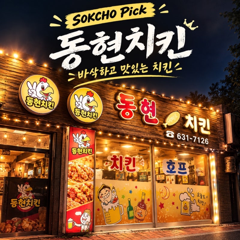 속초 등대해수욕장 맛집 [동현치킨] 야식포장 후기
