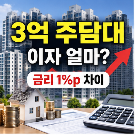 주담대 30년과 40년 월 납입액만 보면 안 된다? 3억 대출 총이자 1억원 차이와 현재 만기 제한