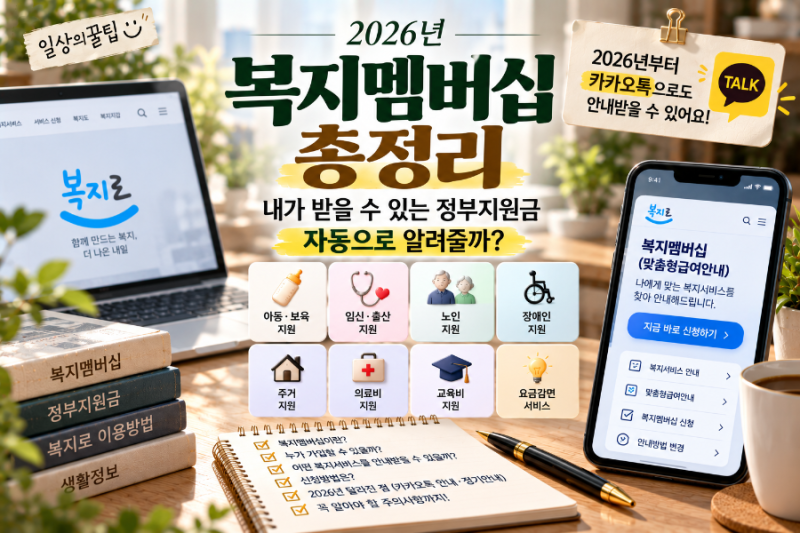 2026 복지멤버십 총정리 내가 받을 수 있는 정부지원금 자동으로 알려줄까?