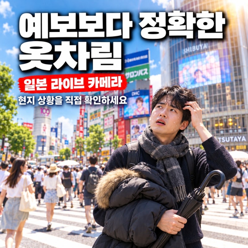 일본 여행 날씨, 이제는 CCTV로 실제 날씨와 현지 옷차림 확인하세요