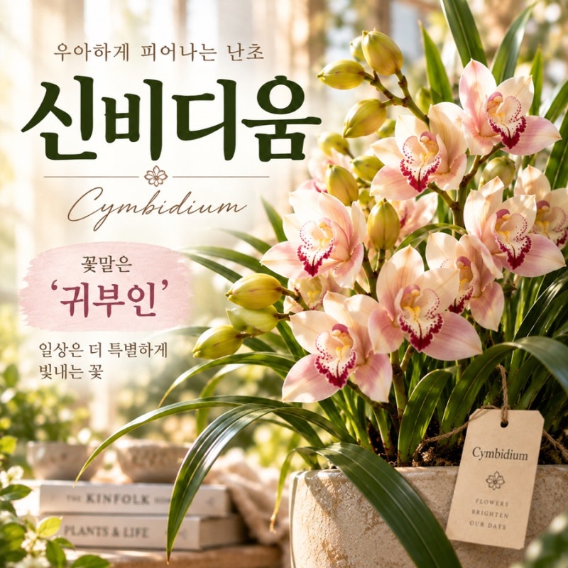 신비디움 키우기 꽃말부터 물주기, 꽃 피우는 방법까지
