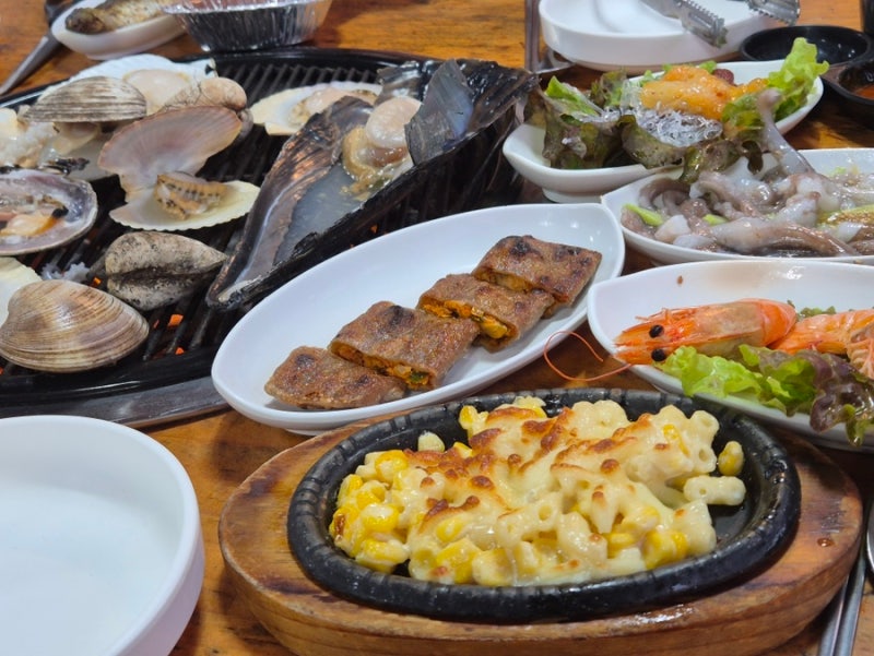 을왕리 조개구이 맛집 인천회조개구이, 스끼다시 10종에 푸짐하게 조개구이 먹고왔어요