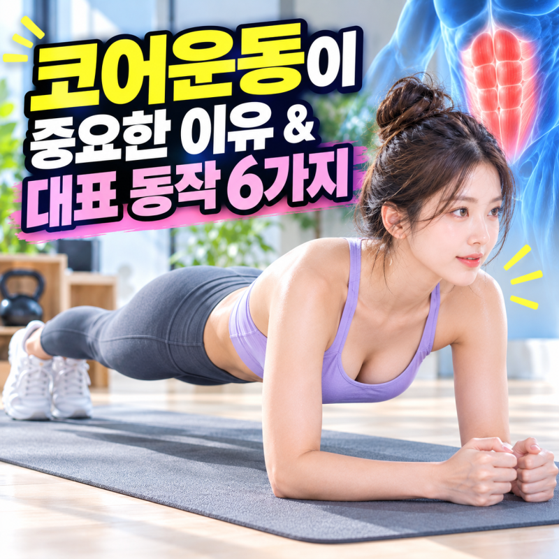 코어운동이 중요한 이유 & 대표 동작 6가지