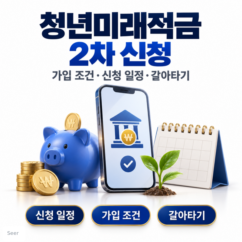 [정책·제도] 청년미래적금 2차 신청 10월 7일 시작, 가입 조건·신청기간·청년도약계좌 갈아....