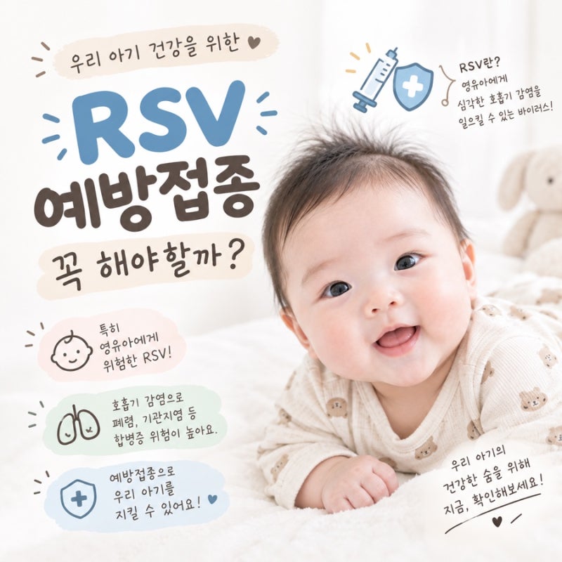 RSV 예방접종 꼭 해야 할까? 26년 3월생 아기 기준으로 알아본 RSV 정리