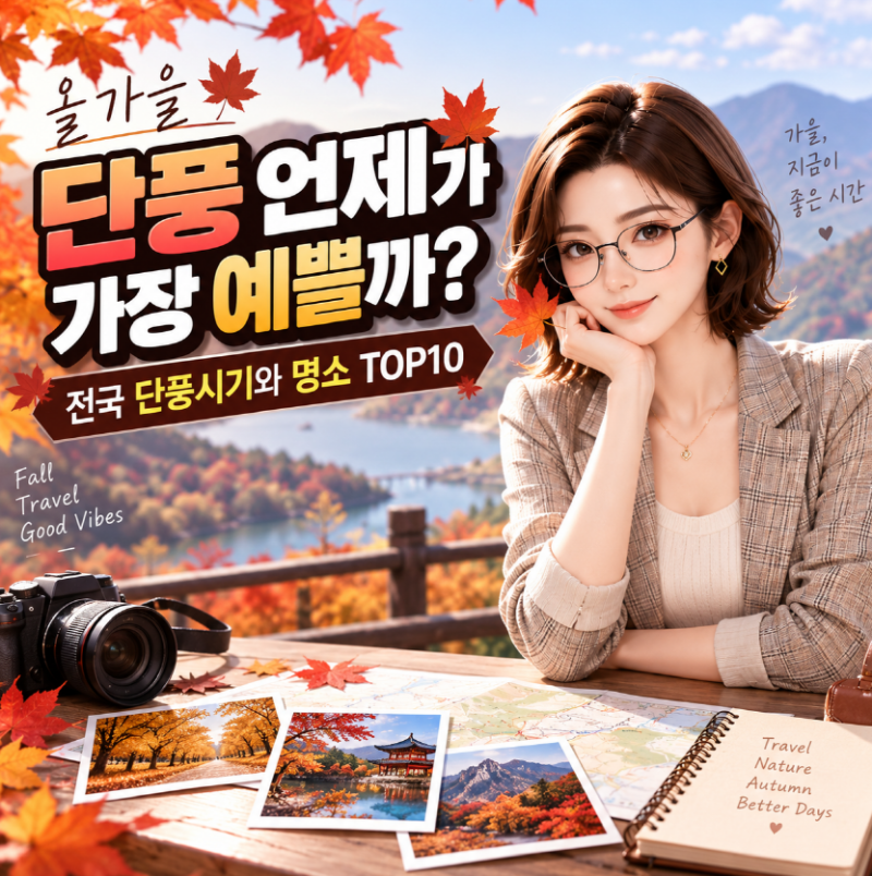 올가을 단풍 언제가 가장 예쁠까?｜전국 단풍시기와 명소 TOP10