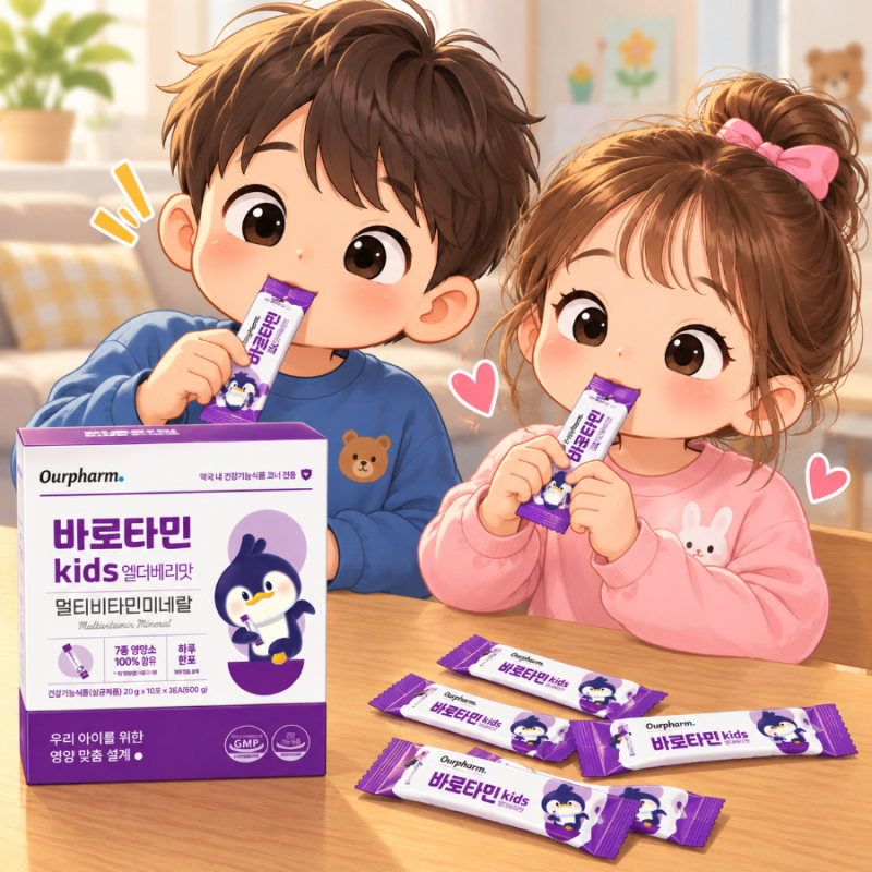 아이 영양제 추천｜독감 시즌 챙겨 먹는 어린이 멀티비타민 바로타민 키즈 후기