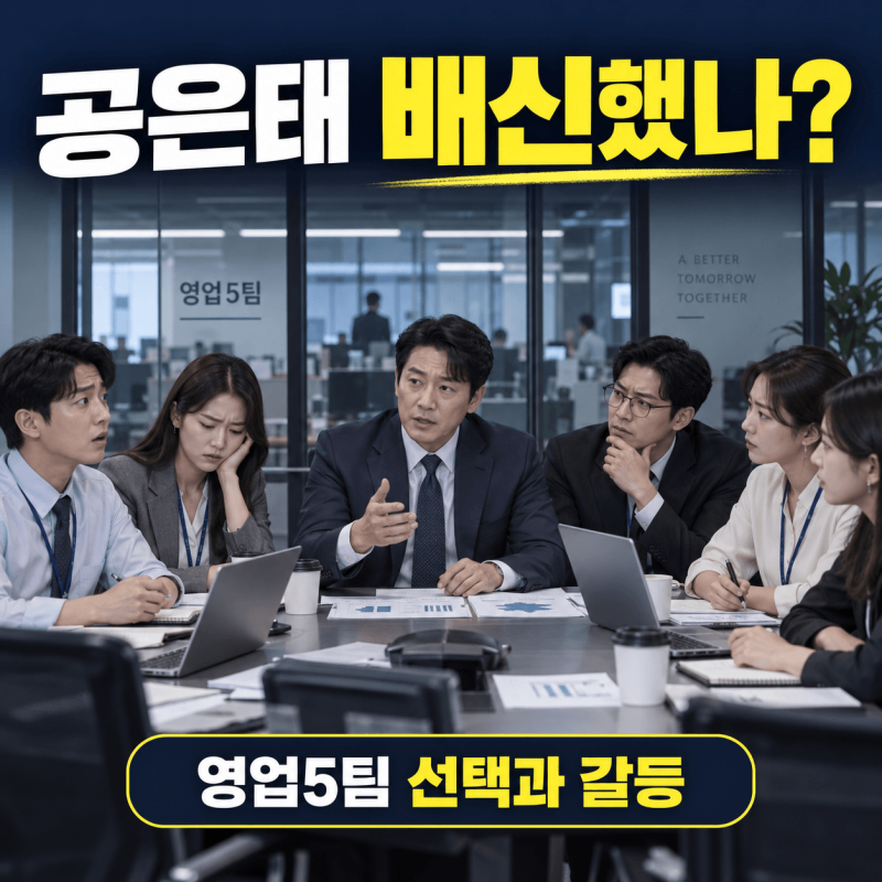 로또 1등도 출근합니다 공은태 배신했나?｜영업5팀 선택과 양준호 반응 해석