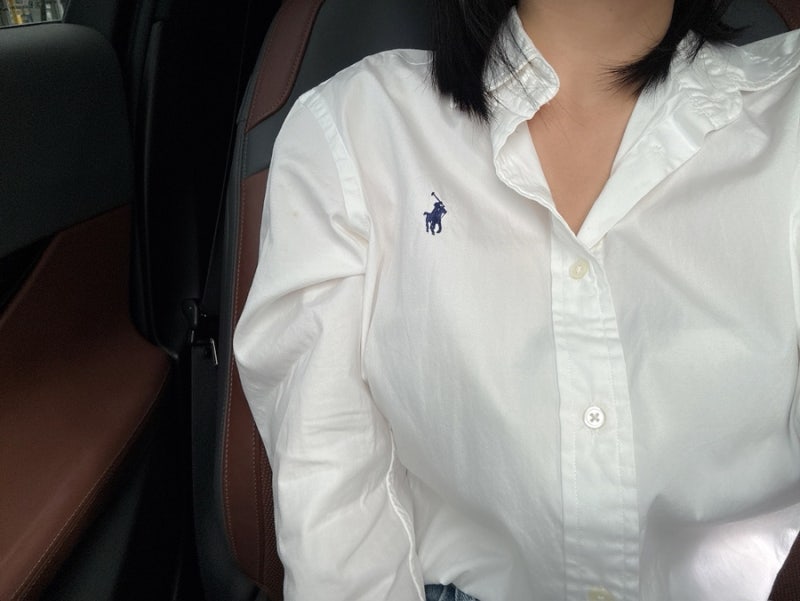 여자 폴로 셔츠 사이즈 추천 가을 출근룩 데일리룩