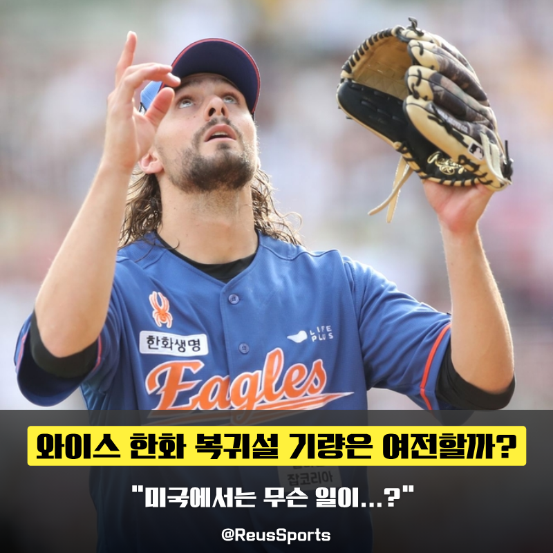 대전 예수 와이스 한화 복귀설 16승 에이스 기량은 여전할까