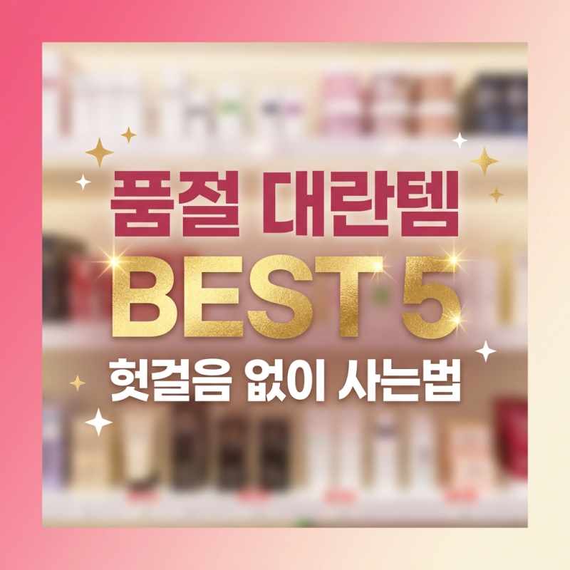 다이소 품절 대란템 BEST 5와 헛걸음 없는 매장 재고 확인법