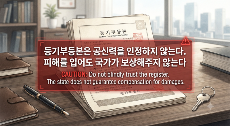 [부동산 사기 예방] 등기부등본은 공신력이 없다(feat.매매·전세 필수 체크리스트)