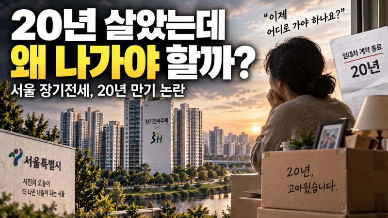 20년 살았는데 왜 나가야 할까? 시프트 20년 장기전세 논란 ‘유리천장의 역설’