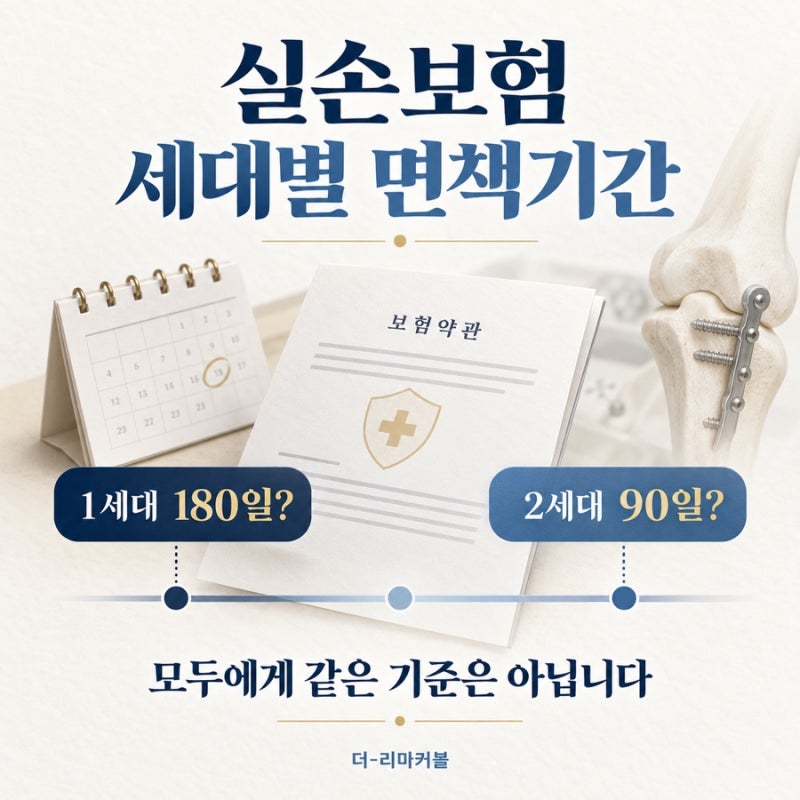 골절 핀 제거 수술, 실손보험 받을 수 있을까?｜세대별 면책기간 정리