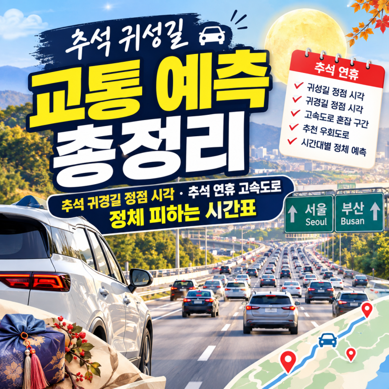 추석 귀성길 교통 예측 총정리 | 추석 귀경길 정점 시각·추석 연휴 고속도로 정체 피하는 시....
