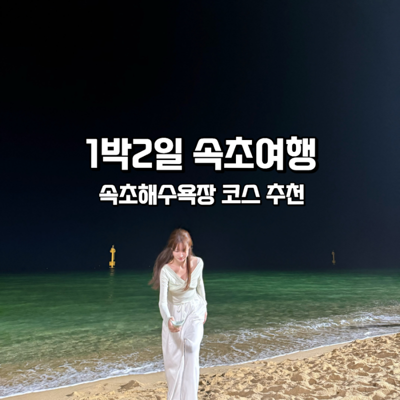[속초1박2일 여행] 속초해수욕장 근처 코스! 속초 밤바다 . 감성 칵테일바 누시크 . 포토랩플....