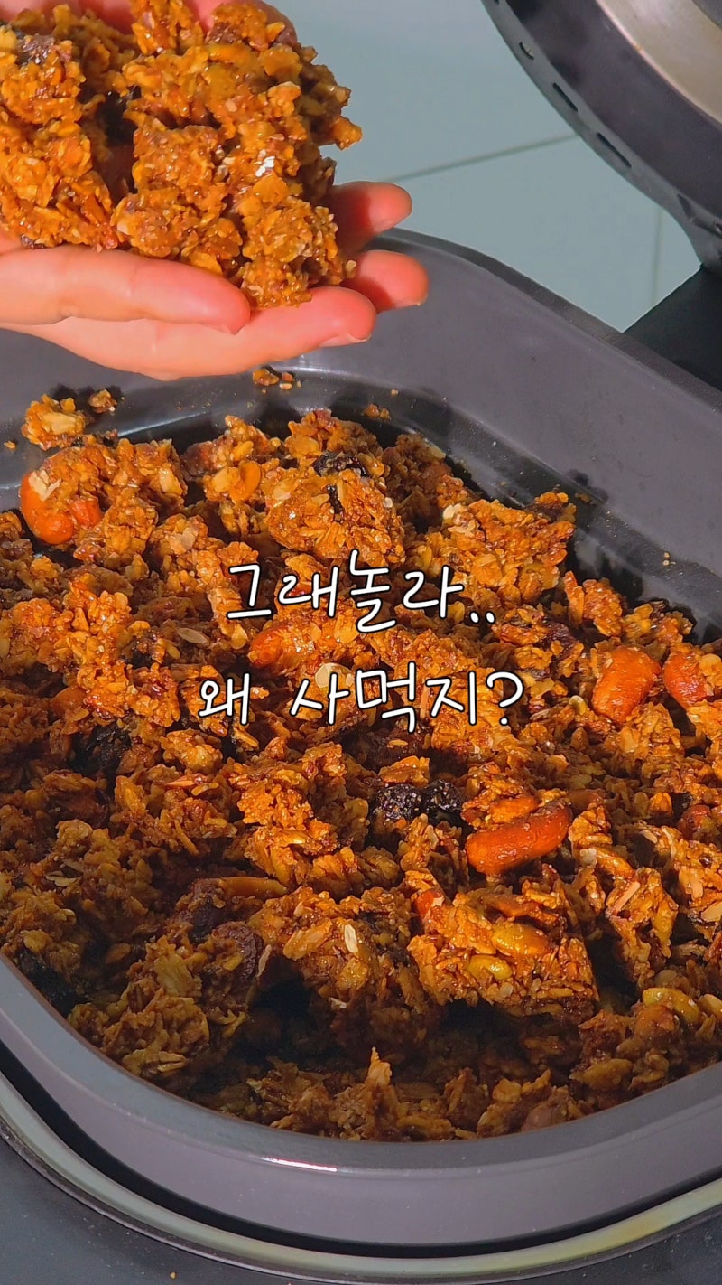 오트밀 먹는법 인간사료 그래놀라 만들기 오트밀 요리