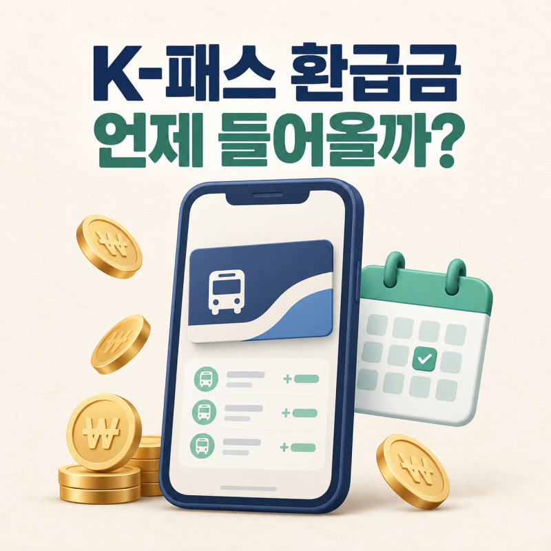 K패스 환급금 입금일 총정리 카드사별 지급일·내역 조회 방법