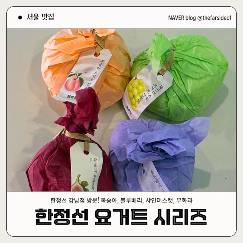 '한정선' 요거트 시리즈, 무화과 후기 | 강남 신세계 스위트파크 맛집 | 30분 웨이팅 & 내돈내....
