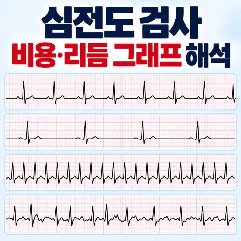 심전도 검사 비용 리듬 그래프 해석 가이드