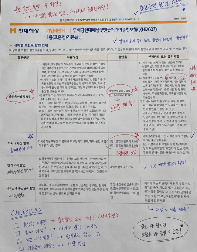 태아보험비교사이트순위 직접 찾아보고 현대해상 가입한 후기