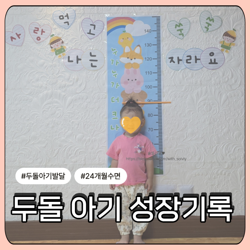 두돌 아기 발달｜24개월 키 몸무게 언어 수면 성장기록