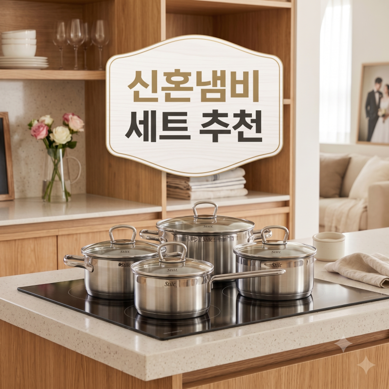 신혼 주방 살림템 추천 · 실리트 실리썸 롬바르디아 3종 세트 삼성 인덕션 인식 100%