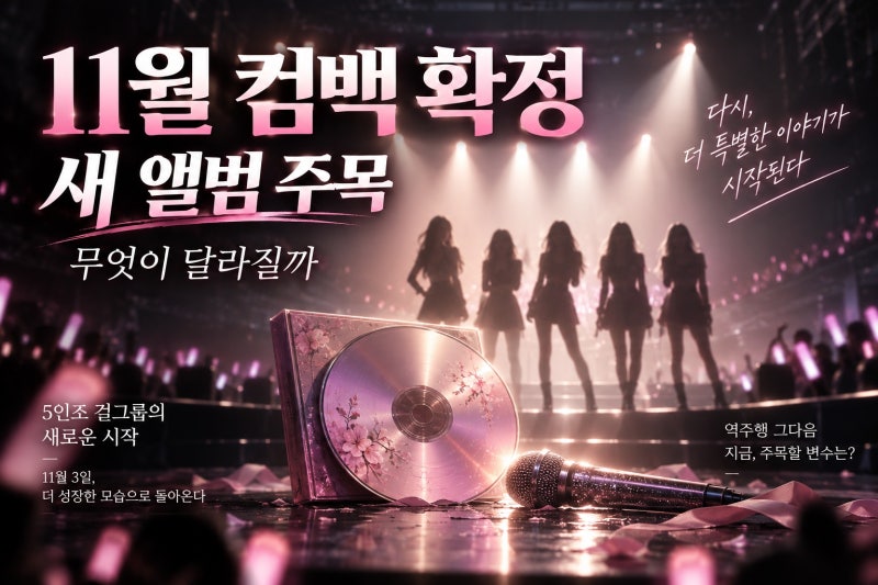 리센느 11월 3일 컴백, 확정 내용과 확인할 변수