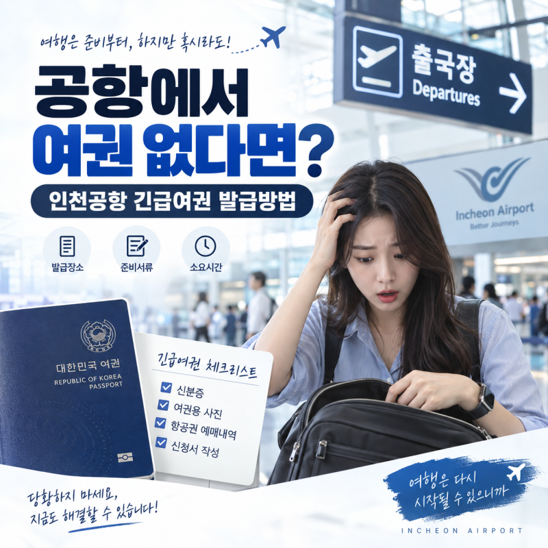공항에서 여권 없다는 걸 알았다면?｜인천공항 긴급여권 발급방법