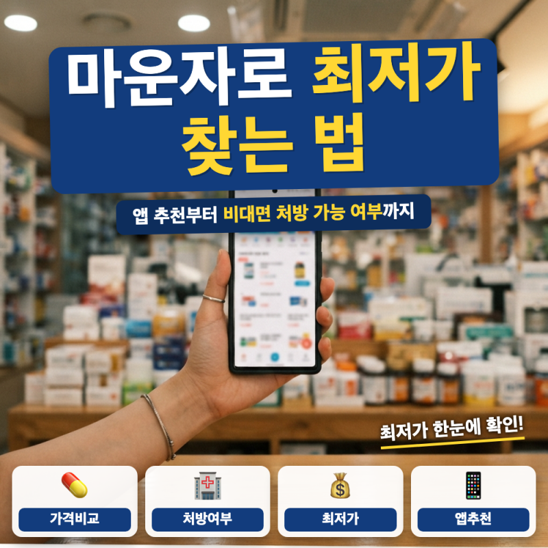 마운자로 가격 비교 어플 총정리 (+ 나만의닥터·닥터나우·삐약, 비대면 처방 여부)