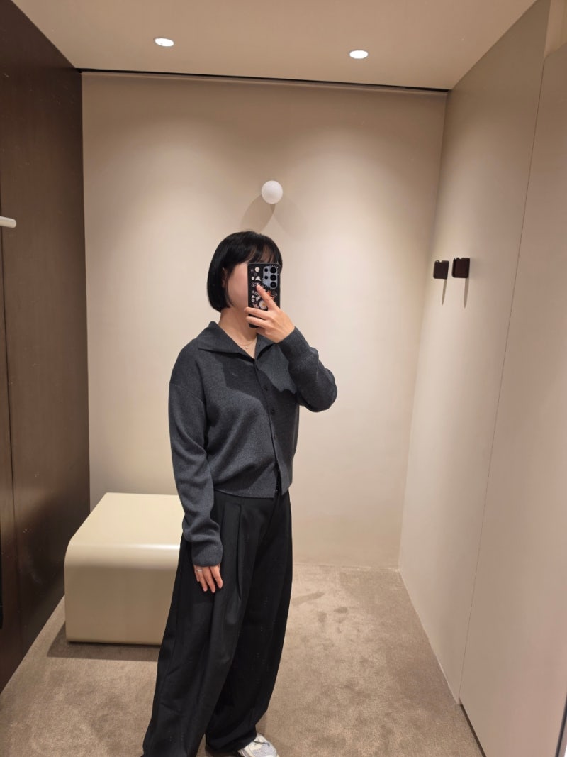 COS 세일 제외 신상 메리노 울 퍼널넥 가디건 후기