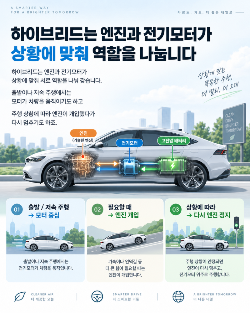 하이브리드 자동차 엔진오일교체 할 때 일반 승용차용 쓰면 안 되는 이유!