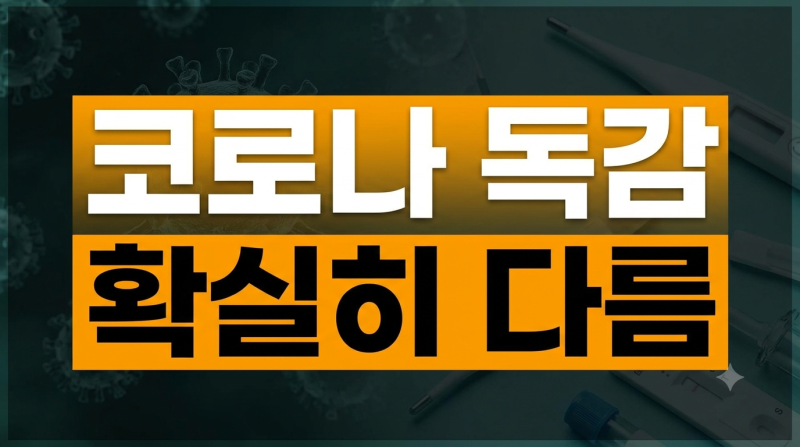 코로나 독감 증상 차이점 총정리: 초기 증상부터 예방접종 동시 접종까지
