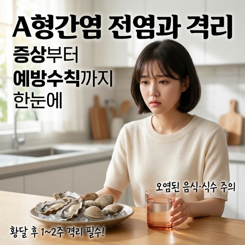 A형간염전염 경로와 격리기간 은? A형간염증상