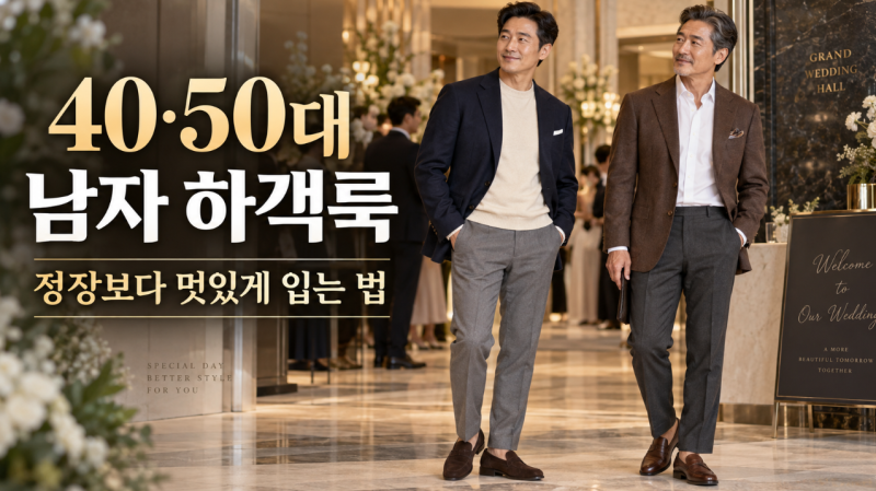 40대·50대 남성 하객룩, 정장보다 더 멋있게 입는법