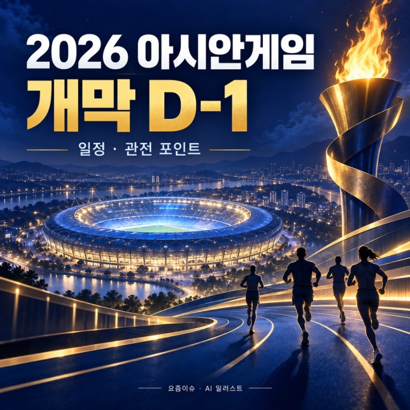 2026 아시안게임 9월 19일 개막｜대회 일정·개최지·한국 대표팀 관전 포인트