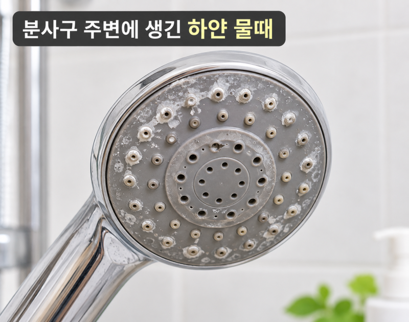 샤워기 헤드 청소하는 법｜물때·석회질 깨끗하게 제거하기