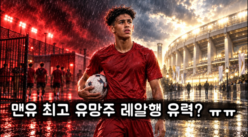 맨유 최고 유망주 뺏기나? 레알 마드리드, JJ 가브리엘 영입전 선두 ㅠㅠ