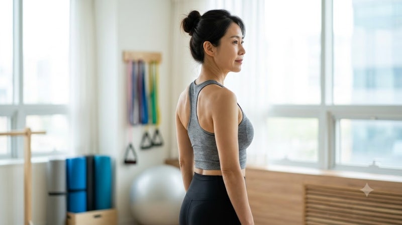 목디스크에 좋은 운동 경추 C커브 회복과 능형근 견갑골 강화 루틴