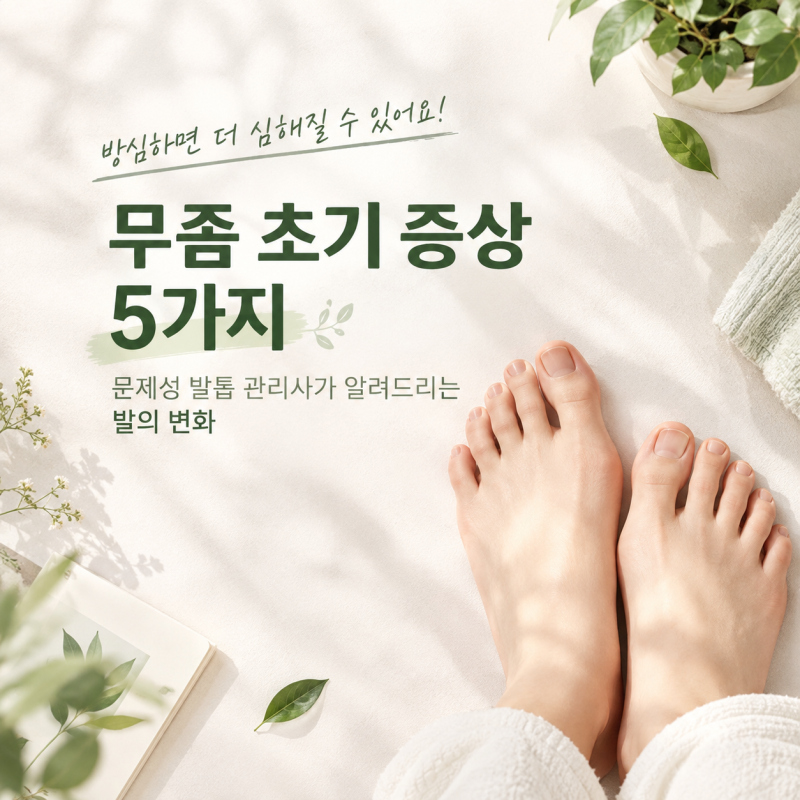 문제성 발톱무좀 초기 증상 5가지 알아보기