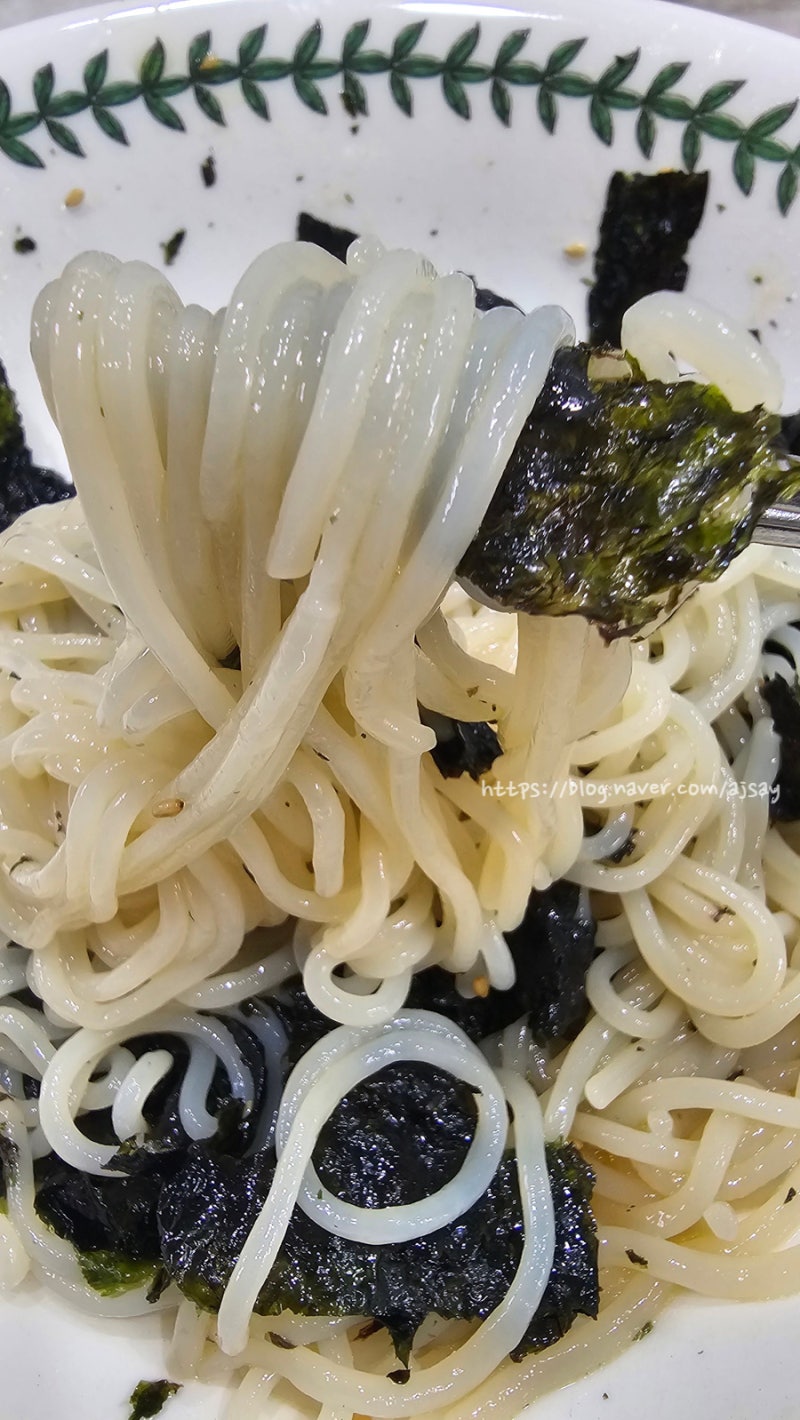 너무 간단한데 너무 맛있는 들기름 쫄면