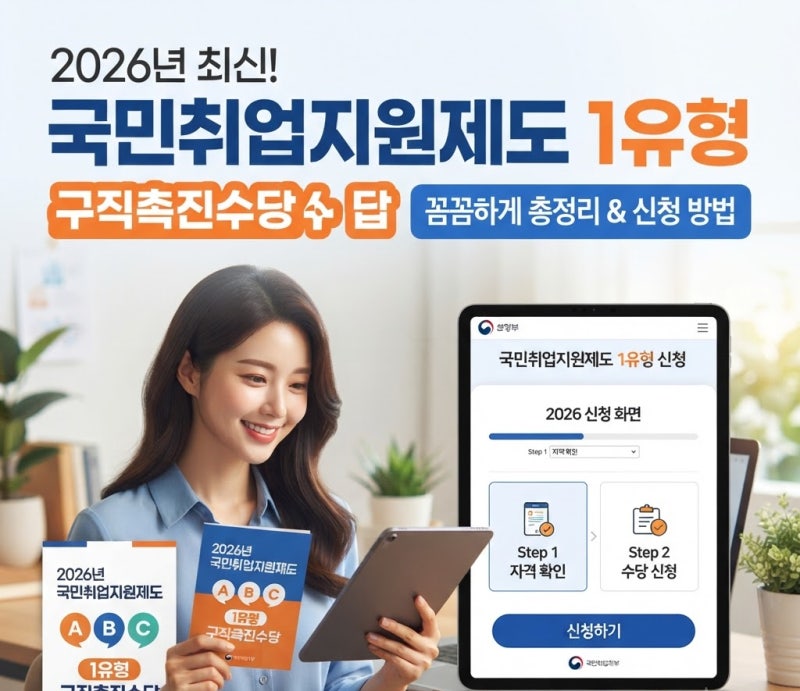 청년 구직촉진수당 국민취업지원제도 1유형 자격 알바 소득 기준