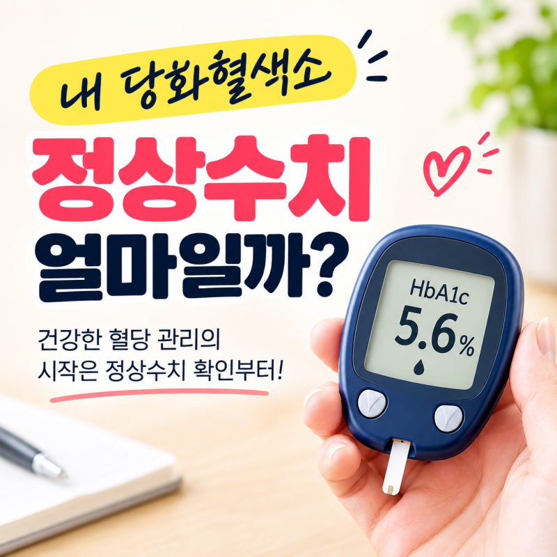 당화혈색소 정상수치는 얼마인가요?