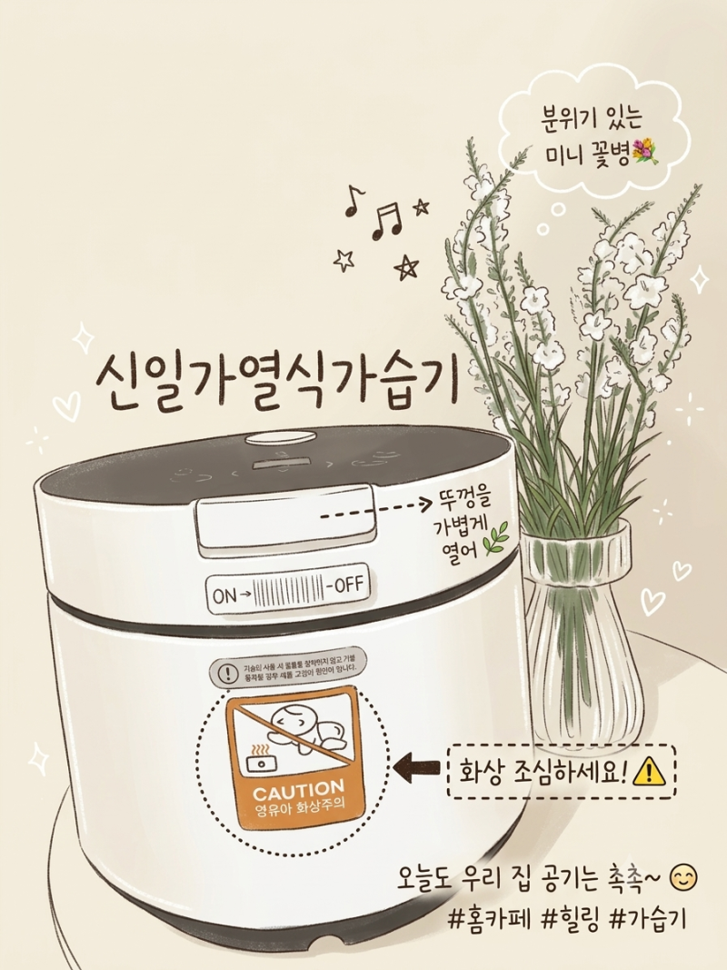 신일 저소음 통세척 스텐 가열식 가습기 SUH-J5BOSG