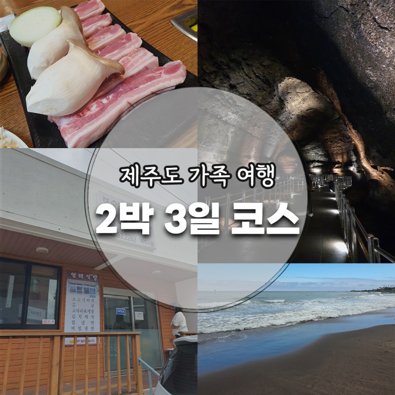 Jeju 2-Night, 3-Day Family Trip Itinerary: From Restaurants to East Jeju Attractions