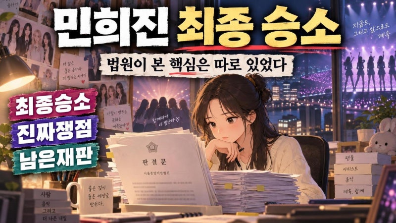 민희진 최종 승소, 아일릿 뉴진스 카피 소송 판결 핵심과 남은 쟁점 정리