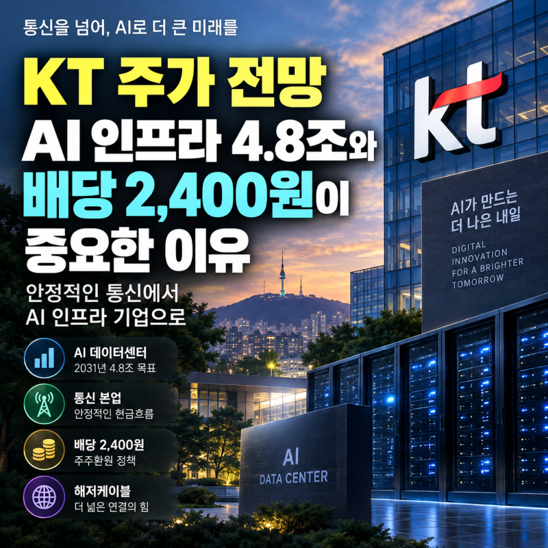 KT 주가 분석, AI 인프라 성장과 배당·자사주 소각 핵심 정리