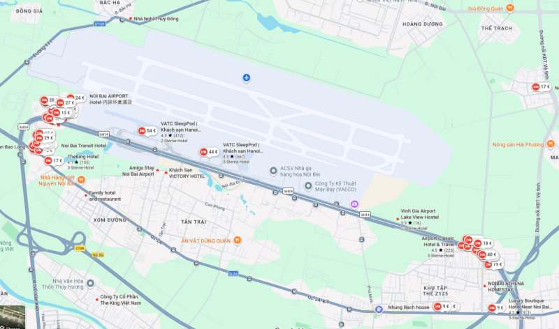 하노이 공항 호텔 위치 서쪽/동쪽 어디가 좋을까?