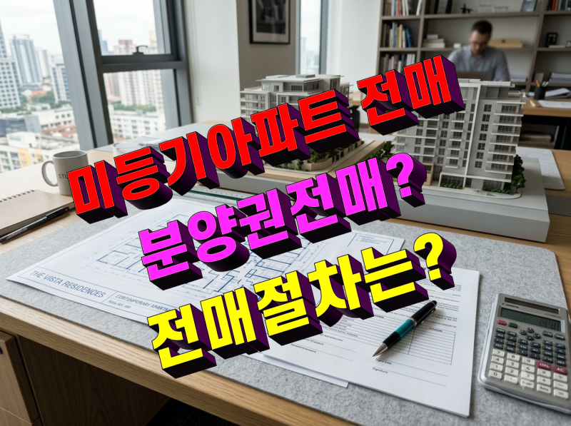 아파트 미등기 전매 주의사항과 분양권 명의변경 5단계 완벽 가이드